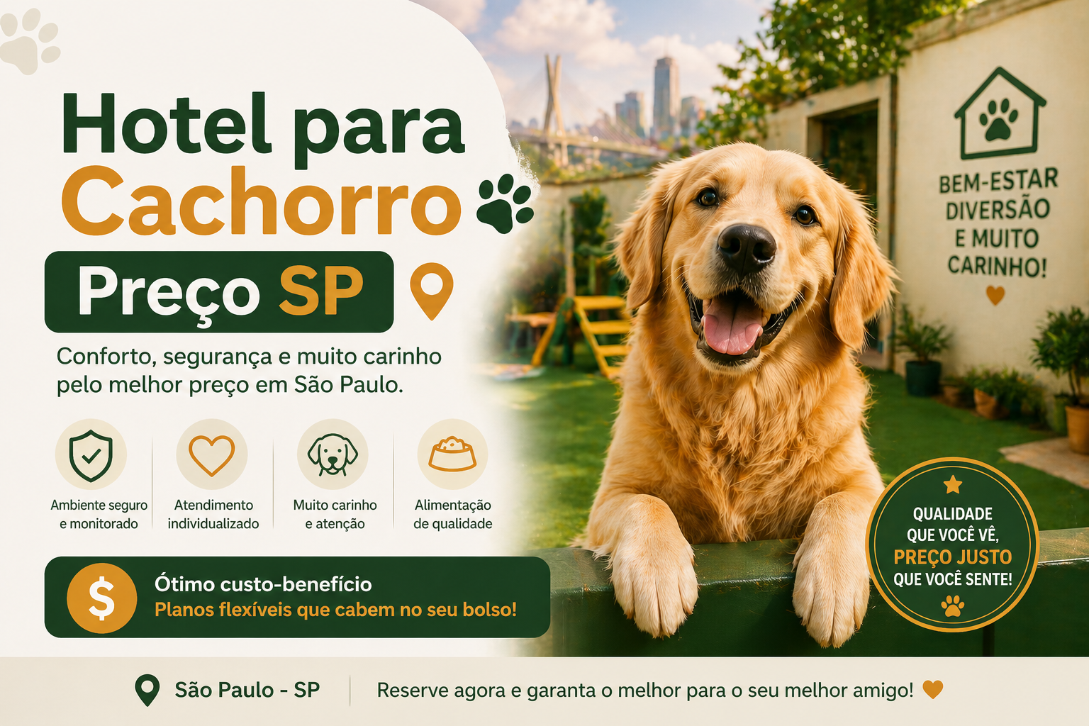 Hotel para Cachorro Preço SP