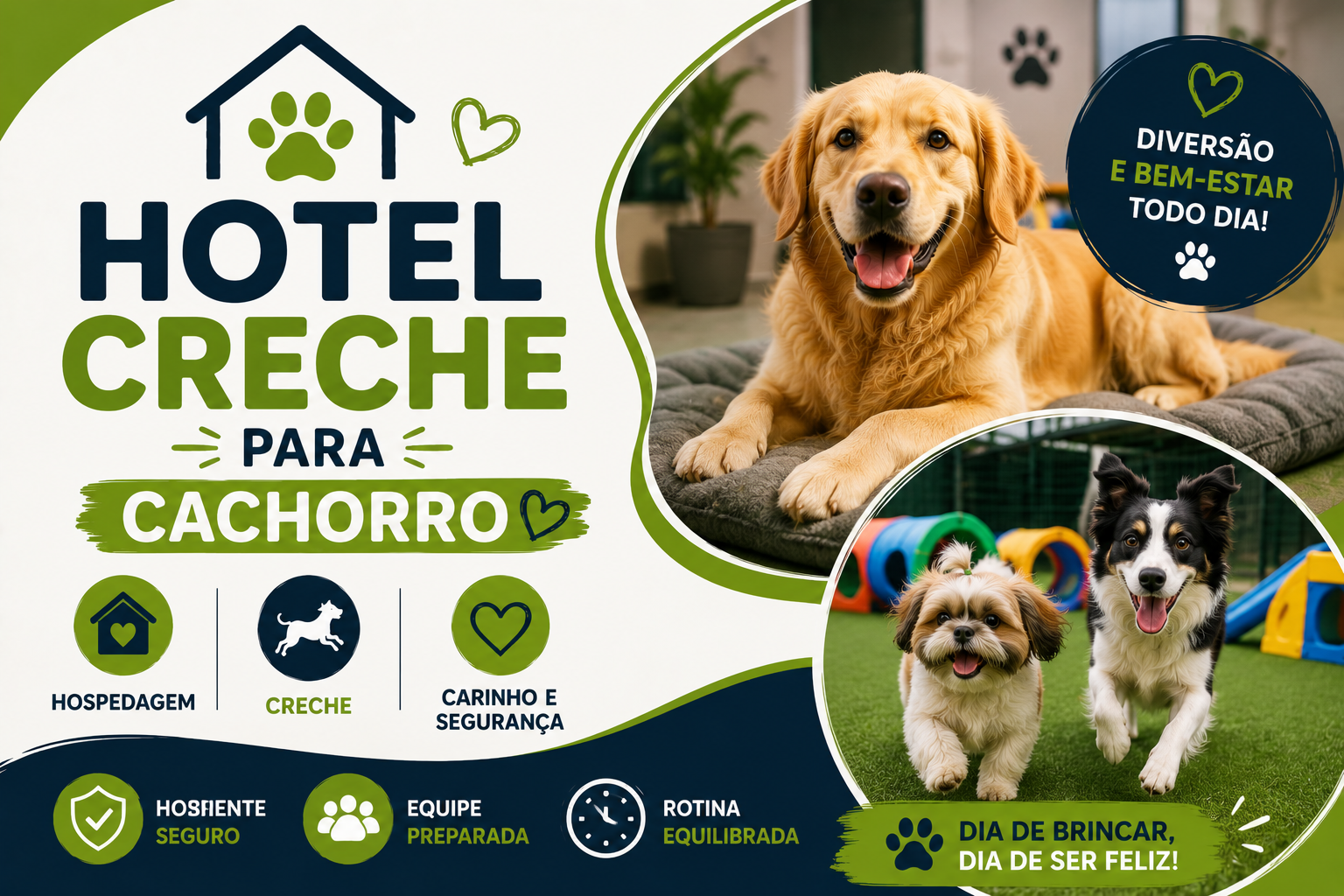 Hotel Creche para Cachorro | Entenda a Diferença e Como Escolher